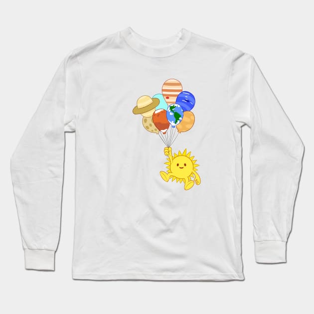 Solar System Long Sleeve T-Shirt by MatiZ1994